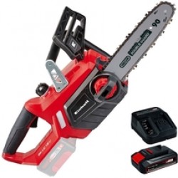 Einhell  GE-LC 18 Li PXC + Starter Kit - Drujba, 25 cm, 4.3 m/s + Set 1 acumulator si incarcator, Li-Ion, 18 V, 2.5 Ah