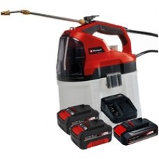 Einhell  GE-WS 18/75 Li PXC + Starter Kit + Twinpack - Pulverizator, 2.5 bar, 7.5 l + Set 1 acumulator si incarcator, Li-Ion, 18 V, 2.5 Ah + Set 2 acumulatori, Li-Ion, 18 V, 4 Ah