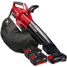 Einhell PXC  GE-CL 36 Li E + Starter Kit + Twinpack - Suflanta de gradina, 195 m3/h + Set 1 acumulator si incarcator, Li-Ion, 18 V, 2.5 Ah + Set 2 acumulatori, Li-Ion, 18 V, 4 Ah