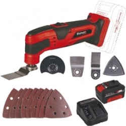 Einhell  TC-MG 18 Li PXC + Starter Kit - Multicutter + Set 1 acumulator si incarcator, Li-Ion, 18 V, 4 Ah