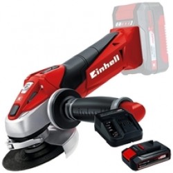 Einhell  TE-AG 18/115 Li PXC + Starter Kit - Polizor unghiular, 115 mm + Set 1 acumulator si incarcator, Li-Ion, 18 V, 2.5 Ah