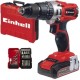 Einhell  TE-CD 18/2 Li-i +22 PXC - Masina de gaurit si insurubat cu percutie cu 1 acumulator, Li-Ion, 18 V, 2.5 Ah, 44 Nm, led iluminare, valiza plastic, accesorii