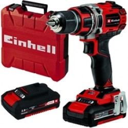 Einhell  TE-CD 18/50 Li BL PXC - Masina de gaurit si insurubat cu 2 acumulatori, Li-Ion, 18 V, 2 Ah, 50 Nm, valiza plastic