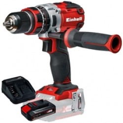 Einhell  TE-CD 18 Li-i PXC + Starter Kit - Masina de gaurit si insurubat cu percutie, 60 Nm + Set 1 acumulator si incarcator, Li-Ion, 18 V, 2.5 Ah