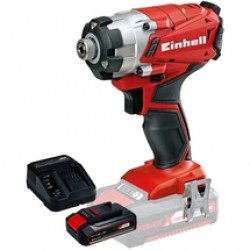 Einhell  TE-CI 18/1 Li PXC + Starter Kit - Masina de insurubat cu impact, 140 Nm + Set 1 acumulator si incarcator, Li-Ion, 18 V, 2.5 Ah