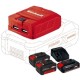 Einhell  TE-CP 18 Li USB PXC + Starter Kit + Twinpack - Adaptor USB + Set 1 acumulator si incarcator, Li-Ion, 18 V, 2.5 Ah + Set 2 acumulatori, Li-Ion, 18 V, 4 Ah