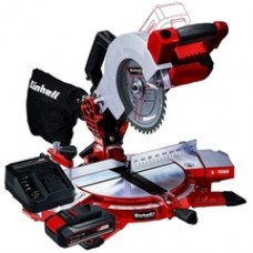 Einhell  TE-MS 18/210 Li PXC + Starter Kit - Fierastrau circular stationar, 210x30 mm + Set 1 acumulator si incarcator, Li-Ion, 18 V, 2.5 Ah