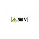Etichete autocolante, semnalizare prize, 380V