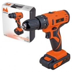 Evotools  676028 - Masina de gaurit si insurubat cu percutie cu 2 acumulatori, Li-Ion, 18 V, 1.5 Ah, - Nm, led iluminare, valiza plastic, accesorii