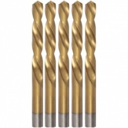 Evotools  676054 - Set burghie metal, HSS-TIN, 11.5  mm, tija cilindrica, 5  bucati
