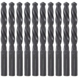 Evotools  676113 - Set burghie metal, HSS, 6.5  mm, tija cilindrica, 10  bucati