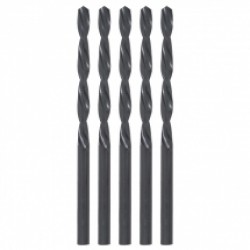 Evotools  678031 - Set burghie metal, HSS, 9  mm, tija cilindrica, 5  bucati