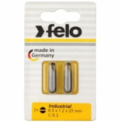 Felo  020 - Set capete de insurubare, plat 1.2x6.5 mm, 2 bucati