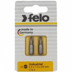 Felo  020 - Set capete de insurubare, plat 1x5.5 mm, 2 bucati