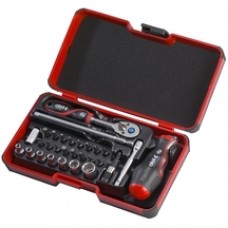 Felo  SMART II - Set capete de insurubare si chei tubulare, mixt, 29 bucati