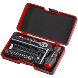 Felo  SMART II - Set capete de insurubare si chei tubulare, mixt, 29 bucati