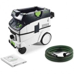 Festool  CLEANTEC CTM 26 E - Aspirator umed-uscat, 1200 W, 240 mbar, 26 l, priza scule electrice