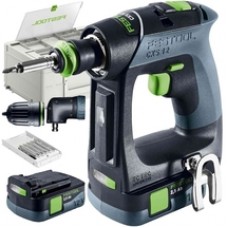 Festool  CXS 12 2,5-Set - Masina de gaurit si insurubat cu 2 acumulatori, Li-Ion, 10.8 V, 2.5 Ah, 30 Nm, valiza speciala, accesorii