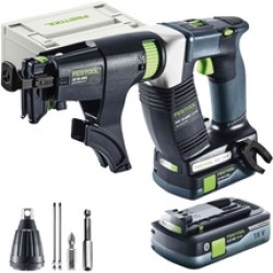 Festool  DURADRIVE DWC 18-2500 HPC 4.0 I-Plus - Masina de insurubat cu 2 acumulatori, Li-Ion, 18 V, 4 Ah, 18 Nm, motor fara perii, turatie reglabila, valiza speciala, accesorii