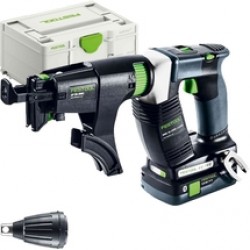Festool  DURADRIVE DWC 18-4500 HPC 4.0 I-Plus - Masina de insurubat cu 2 acumulatori, Li-Ion, 18 V, 4 Ah, 14 Nm, motor fara perii, turatie reglabila, valiza speciala, accesorii