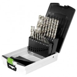 Festool  HSS D 1-10 Sort/19 - Set burghie metal, HSS, 1-10  mm, centrotec, 19  bucati