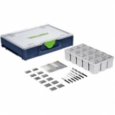 Festool  SYS3 ORG M 89 CE-M - 3x Set accesorii insurubare si burghie lemn, 94 bucati