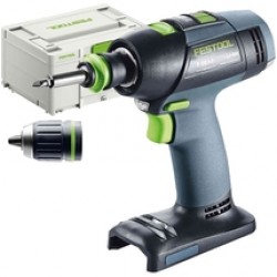 Festool  T 18+3-Basic - Masina de gaurit si insurubat fara acumulatori si incarcator, Li-Ion, 18 V, - Ah, 50 Nm, valiza speciala