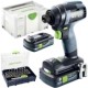 Festool  TID 18 HPC 4.0 I-Plus - Masina de insurubat cu impact cu 2 acumulatori, Li-Ion, 18 V, 4 Ah, 180 Nm, M8, valiza speciala + Set capete de insurubare, mixte, 16 bucati, prelungitor insurubare
