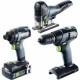 Festool  TID 18 HPC 4,0 I-Plus + TXS 18-Basic + PSC 420 EB-Basic - Masina de gaurit cu impact, 18 V + Masina de gaurit si insurubat, 18 V + Ferastrau vertical, 18 V, 2 acumulatori, Li-Ion, 18 V, 4 Ah, 4 valize speciale