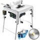 Festool  TKS 80 EBS - Fierastrau circular de masa, 2200 W, 254x2.4x30 mm, picioare sustinere cadru, accesorii