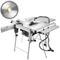 Festool  TKS 80 EBS- SET - Fierastrau circular de masa, 2200 W, 254x30 mm, picioare sustinere cadru, accesorii + Panza fierastrau circular, multimaterial, 254x30x2.4 mm, 60 dinti