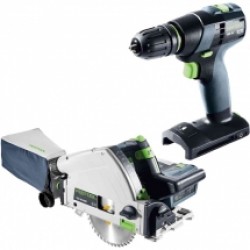 Festool  TSC 55 5,0 KEBI-Plus/XL + TXS 18-Basic - Fierastrau circular, 18 V + Masina de gaurit si insurubat, 18 V, 2 acumulatori, Li-Ion, 18 V, 5 Ah, 3 valize speciale