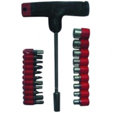 Gadget  330558 - Set capete de insurubare si chei tubulare, 21 bucati, surubelnita hexagonala