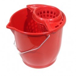 
                                        Galeata din plastic cu storcator 1369, rosie, 10L                                    