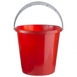 
                                        Galeata din plastic, rotunda, Infinity, rosu, 10 L                                    