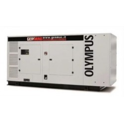 Generator de curent insonorizat stationar - industrial Genmac, Gama Olympus, model G400IS, trifazic 400 V, putere 440 kVA, motor Fpt-Iveco 519 cp, diesel.