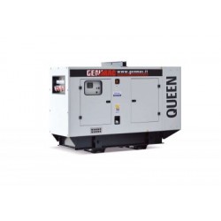 Generator de curent insonorizat stationar - industrial Genmac, Gama Queen, model G200IS, trifazic 400 V, putere 220 kVA, motor Fpt-Iveco 260 cp, diesel. +WH +CLH