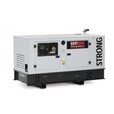 Generator de curent insonorizat stationar - industrial Genmac, Gama Strong, model G45IS, trifazic 400 V, putere 45 kVA, motor Fpt-Iveco 60 cp, diesel.+WH + prize SKM02