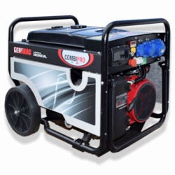 Generator de curent profesional SEMI-SILENTIOS monofazic 230V Genmac, CombiPro, model RG5000HEC-M, putere 4,6 / 4 kW, motor Honda, benzina.