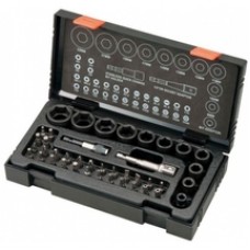 HiKOKI  752500 - Set capete de insurubare si chei tubulare, mixte, 41 bucati