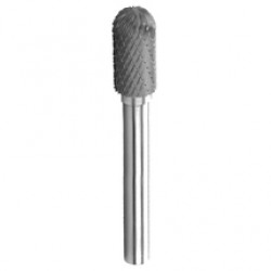 HiKOKI  780741 - Freza cu carburi metalice,  9.6x19x64 mm, tija 6 mm, forma C (cilindrica cu cap sferic), tais dublu