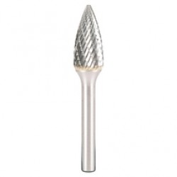 HiKOKI  780766 - Freza cu carburi metalice,  6x18x50 mm, tija 6 mm, forma G (conica cu cap ascutit), tais dublu