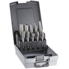 HiKOKI  780789 - Set 10 freze carburi metalice, 6 mm, forma mixta