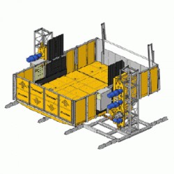 INCHIRIERE Bob Lift, Electroelsa, Model ELSA  PM50 BICOLOANA, trifazic, inaltime maxima 220 m. sarcina maxima 3.500 kg. dimensiuni cabina 4.20 x 3.20 m.   