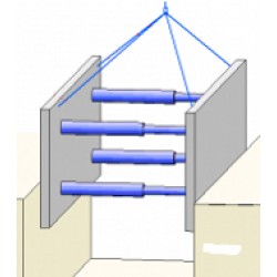 INCHIRIERE Distantier panouri sprijinire maluri pentru latime variabila intre 620-820 mm