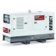 INCHIRIERE Generator de curent insonorizat stationar Genmac, Gama Infinity, model G20PS, trifazic 400 V, putere 22 kVA, motor Perkins 27 cp, diesel.       