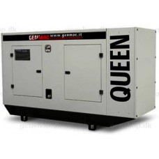 INCHIRIERE Generator de curent insonorizat stationar - industrial Genmac, Gama Queen, model G200IS, trifazic 400 V, putere 220 kVA, motor Fpt-Iveco 260 cp, diesel.           
