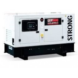 INCHIRIERE Generator de curent insonorizat stationar - industrial Genmac, Gama Strong, model G40IS, trifazic 400 V, putere 45 kVA, motor Iveco 56 cp, diesel.      