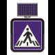 Indicator rutier solar cu leduri pentru semnalizararea trecerilor de pietoni