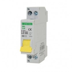 Intrerupator automat modular Comtec BRL 16842, 1P+N, 25A, curba C
